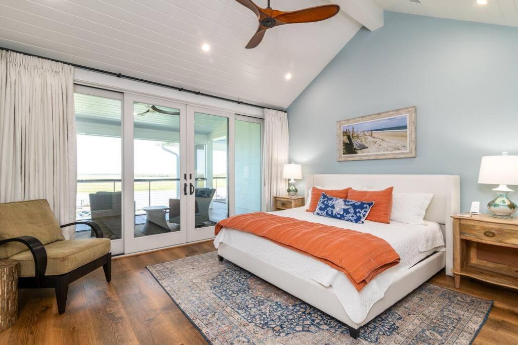 New Waterfront Home With Deep Water Dock ไอล์ออฟปาล์มส์ ภายนอก รูปภาพ